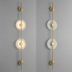 Alabaster Orb Vertical LED Wall Sconce - product view 50