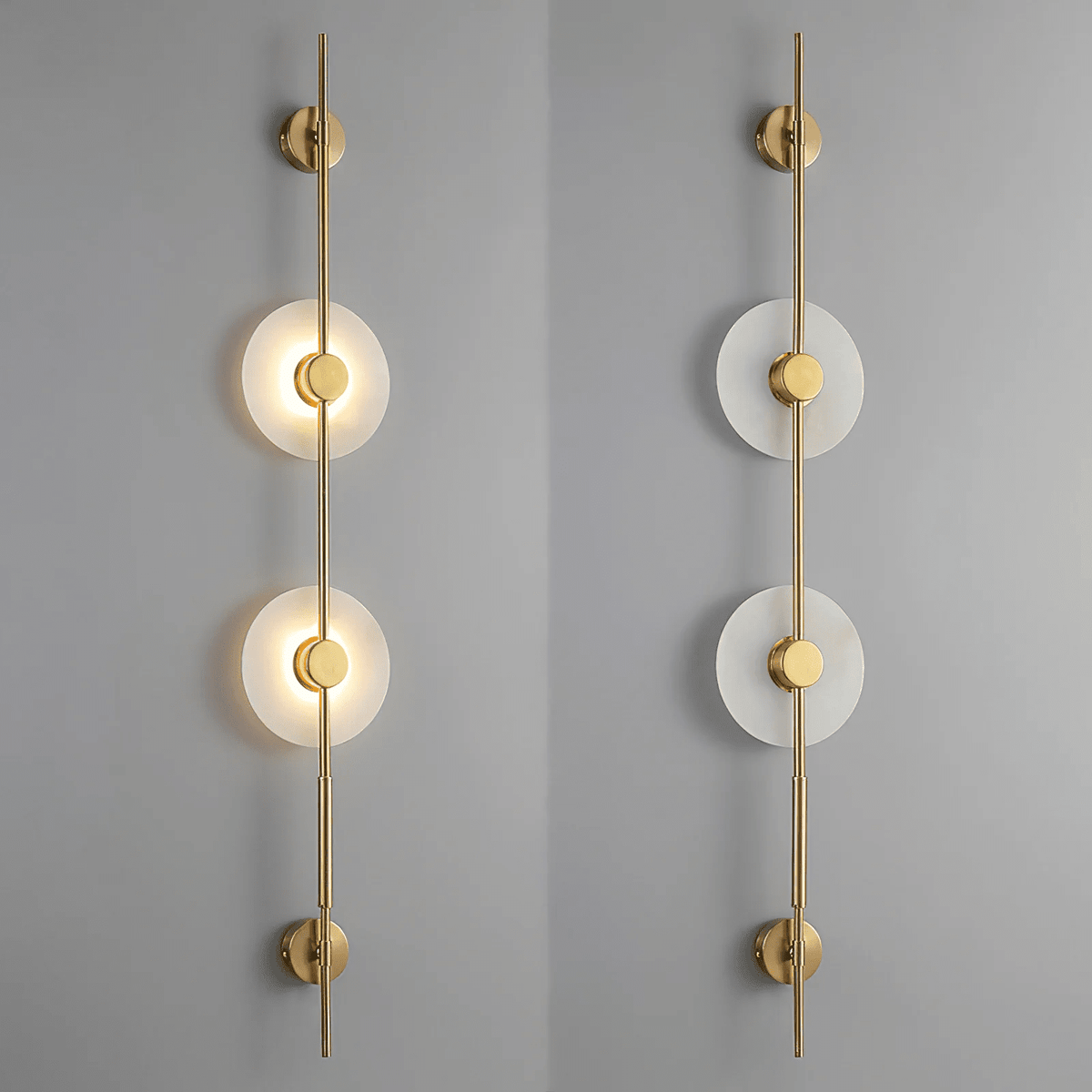 Alabaster Orb Vertical LED Wall Sconce - product view 50