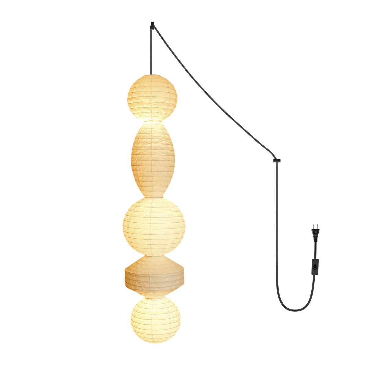 Rice Paper Plug-In Pendant Lamp R1 — product view 16