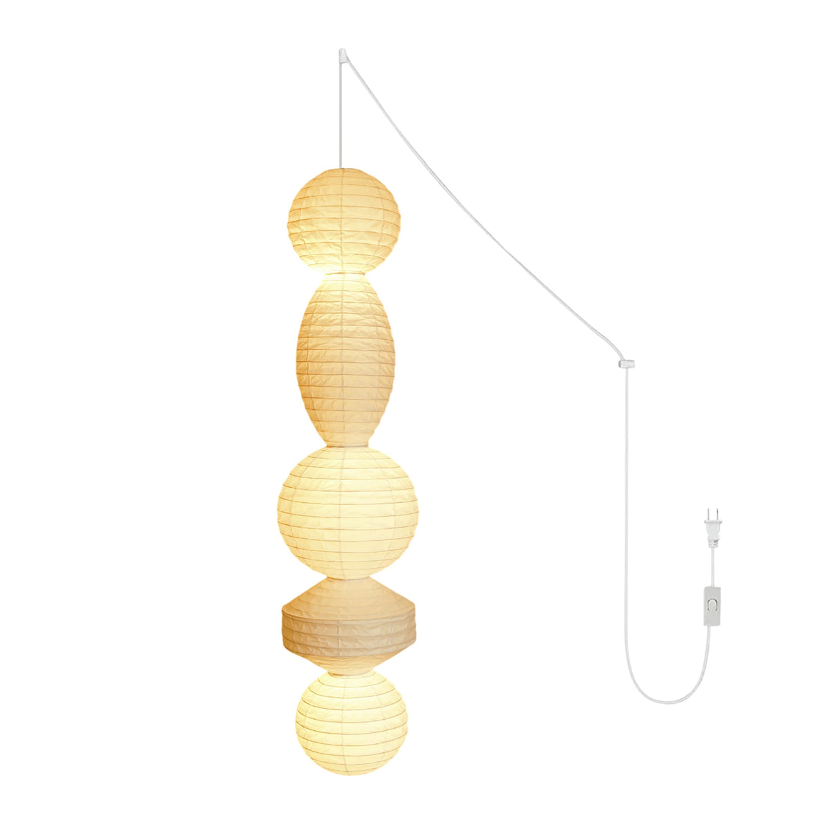 Rice Paper Plug-In Pendant Lamp R1 — product view 19