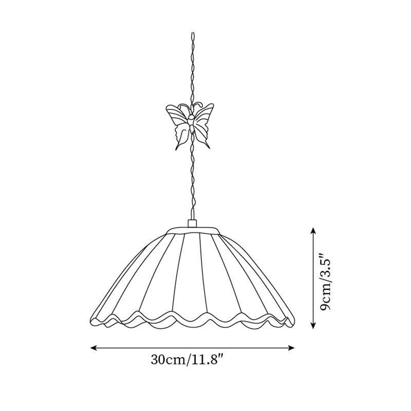 Leira Skirt Glass Pendant Lamp — product view 6