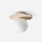 Talia Travertine Ceiling Light — product view 1