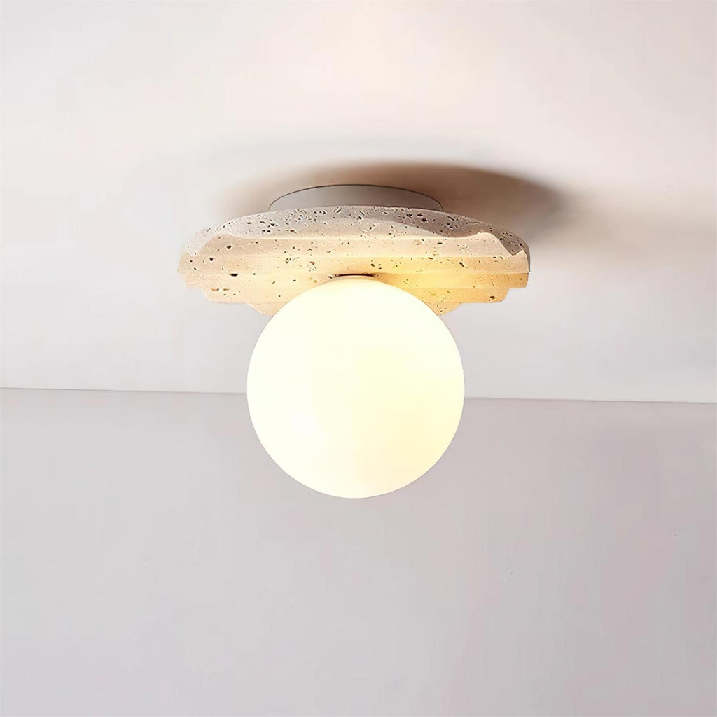 Talia Travertine Ceiling Light — product view 4