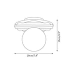 Talia Travertine Ceiling Light — product view 5
