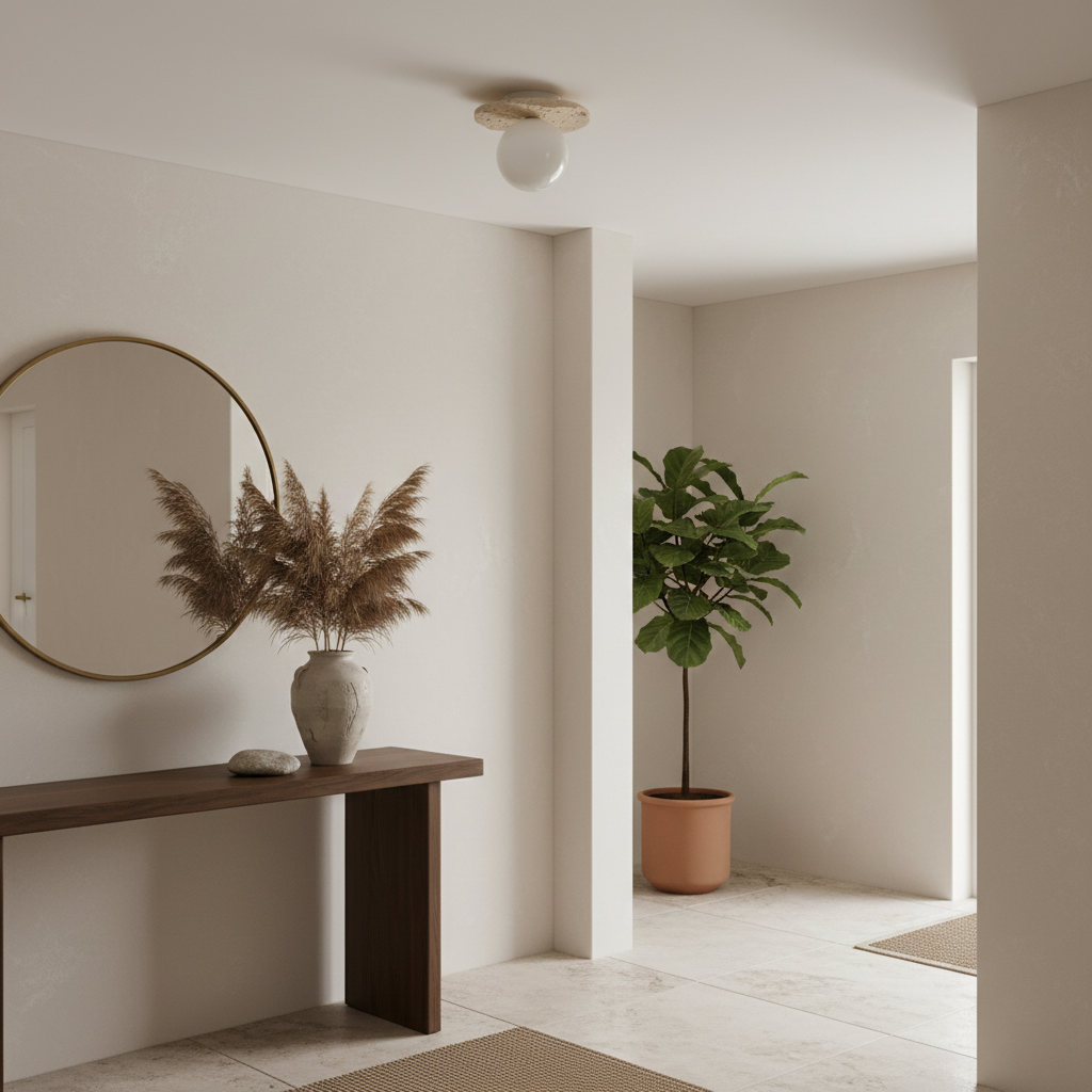 Talia Travertine Ceiling Light — product view 7