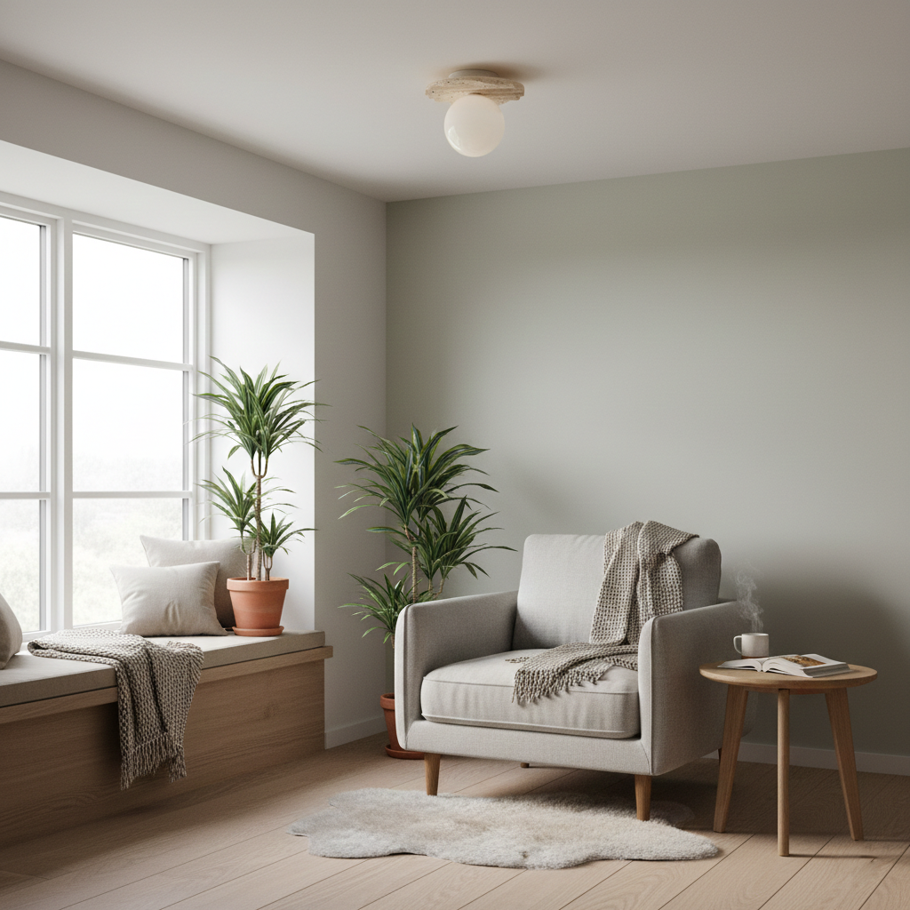 Talia Travertine Ceiling Light — product view 8