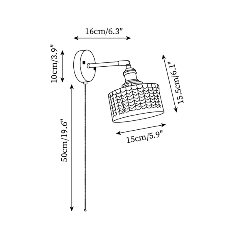 Cavella Round Glass Wall Lamp — product view 5
