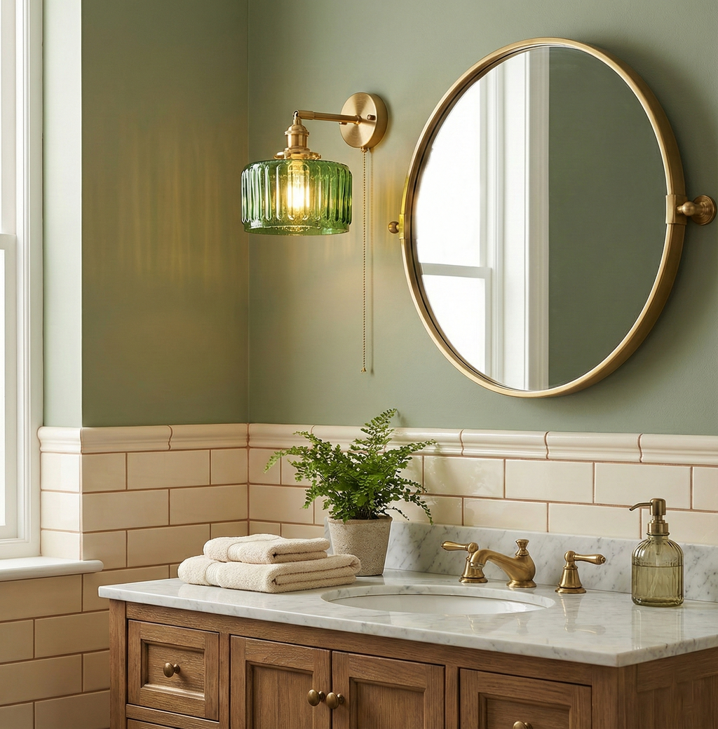 Cavella Round Glass Wall Lamp — product view 9