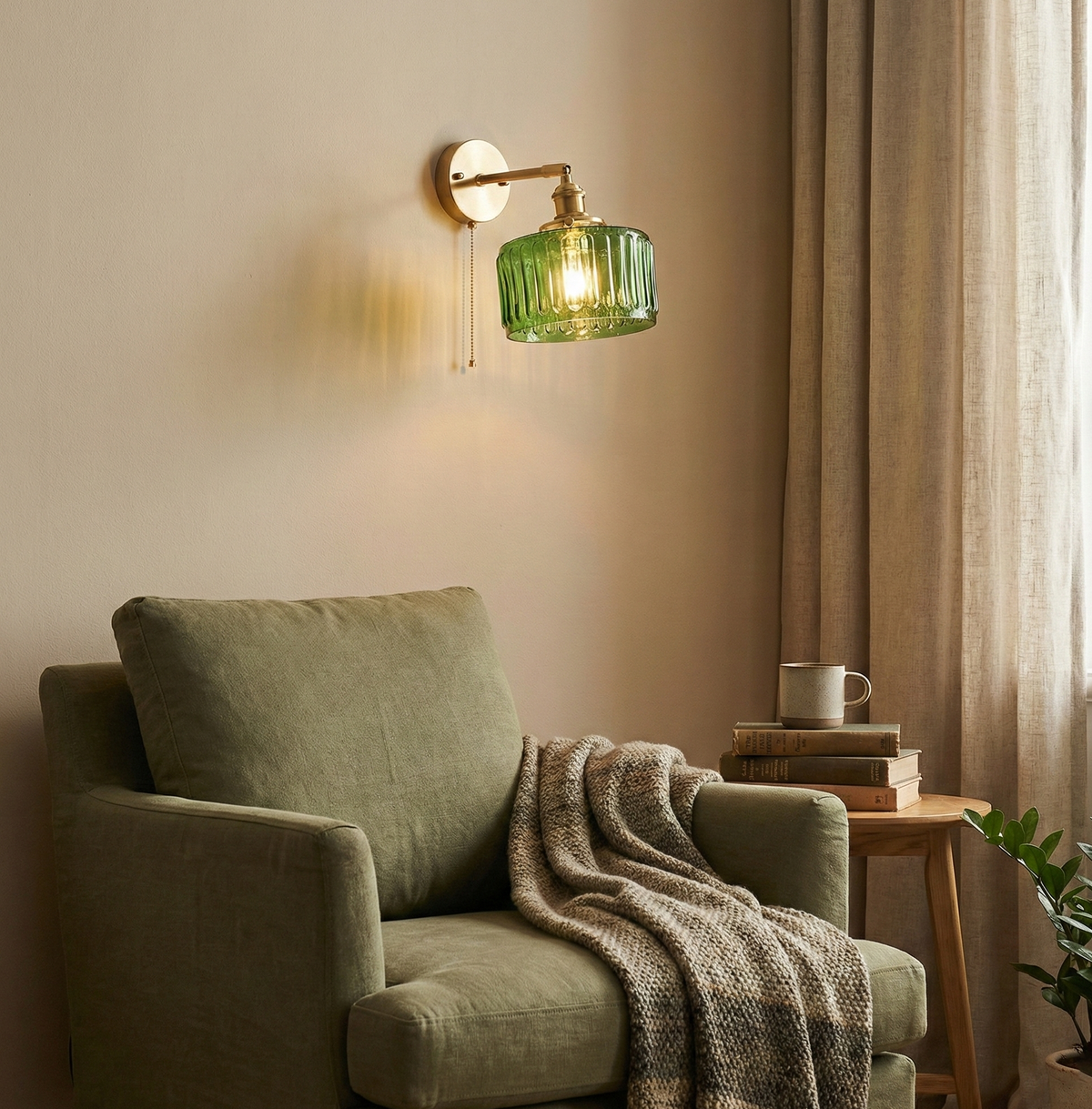 Cavella Round Glass Wall Lamp — product view 10