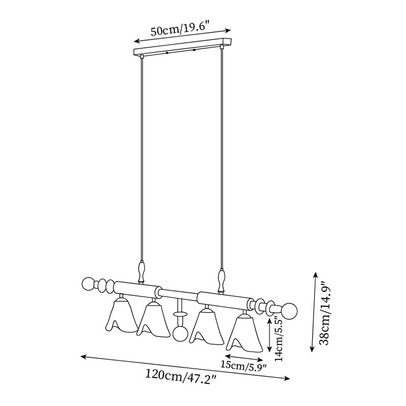 Savoy Glass Chandelier — product view 5