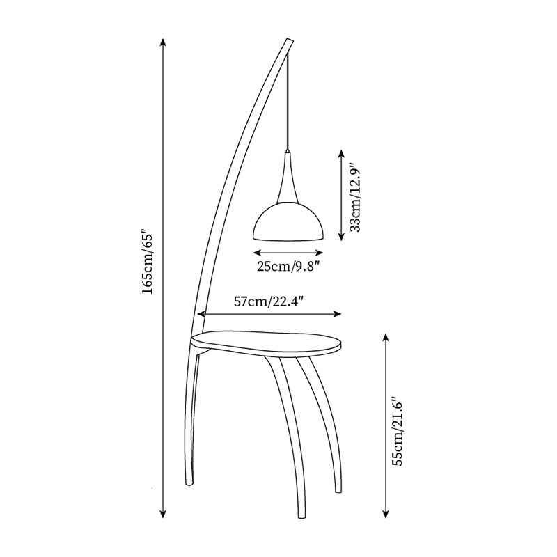 Kirby Glass Floor Lamp — product view 5