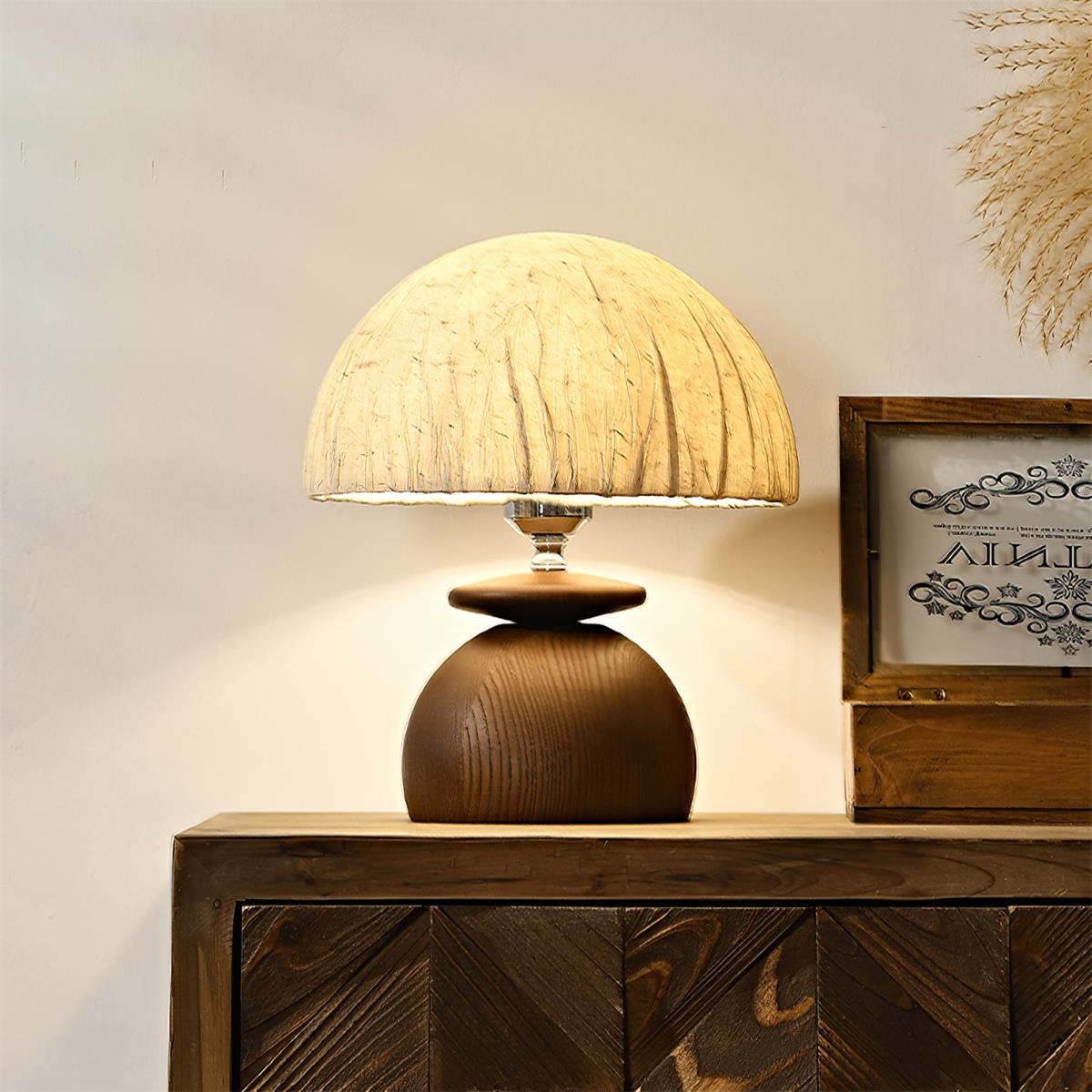 Basira Wood Table Lamp — product view 3