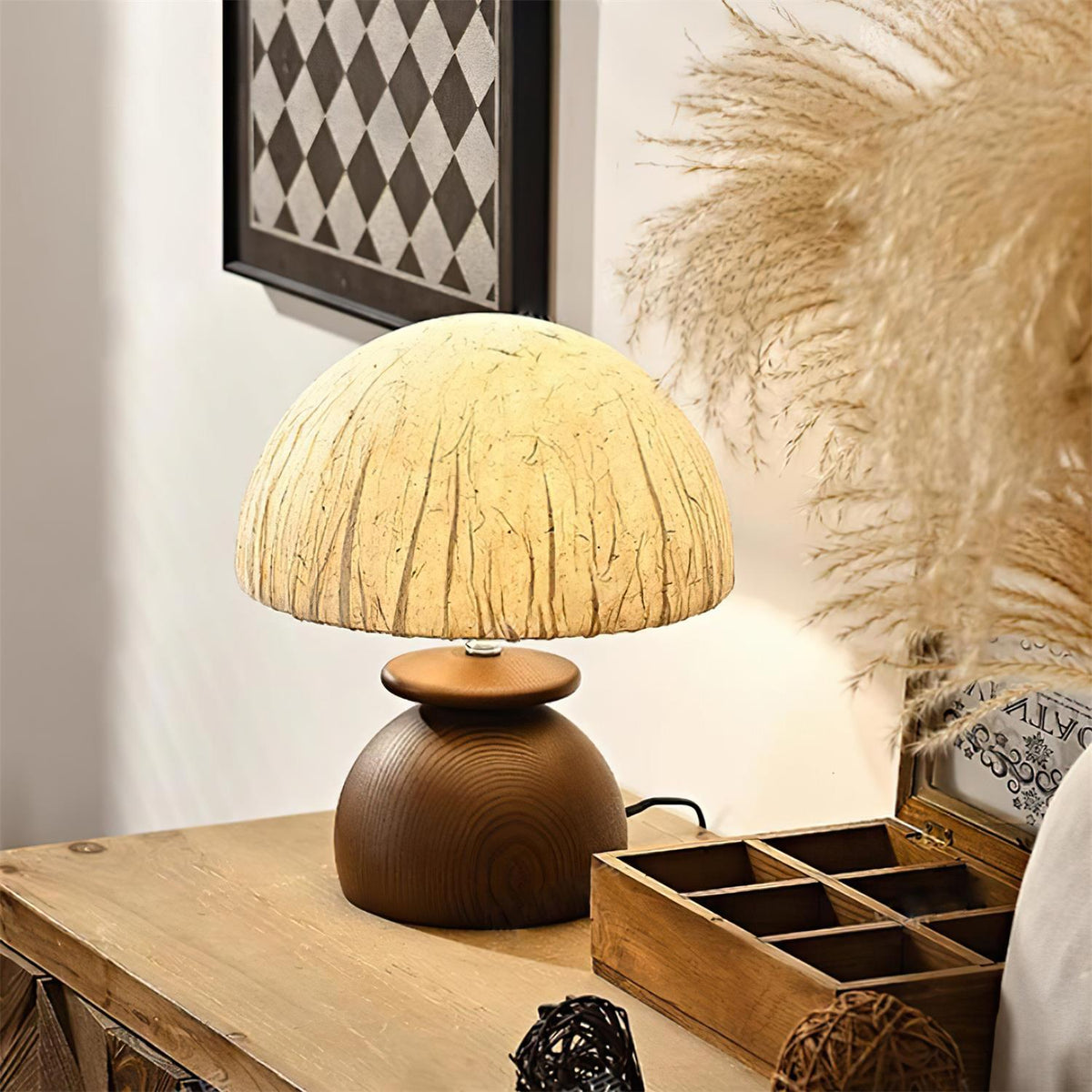Basira Wood Table Lamp — product view 7
