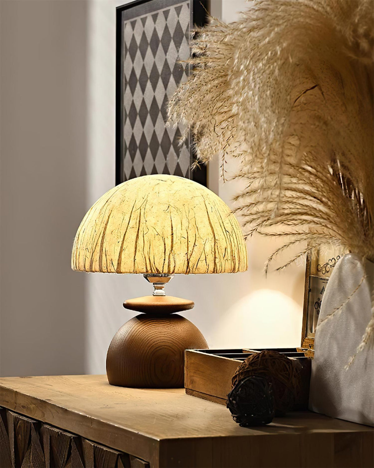 Basira Wood Table Lamp — product view 9