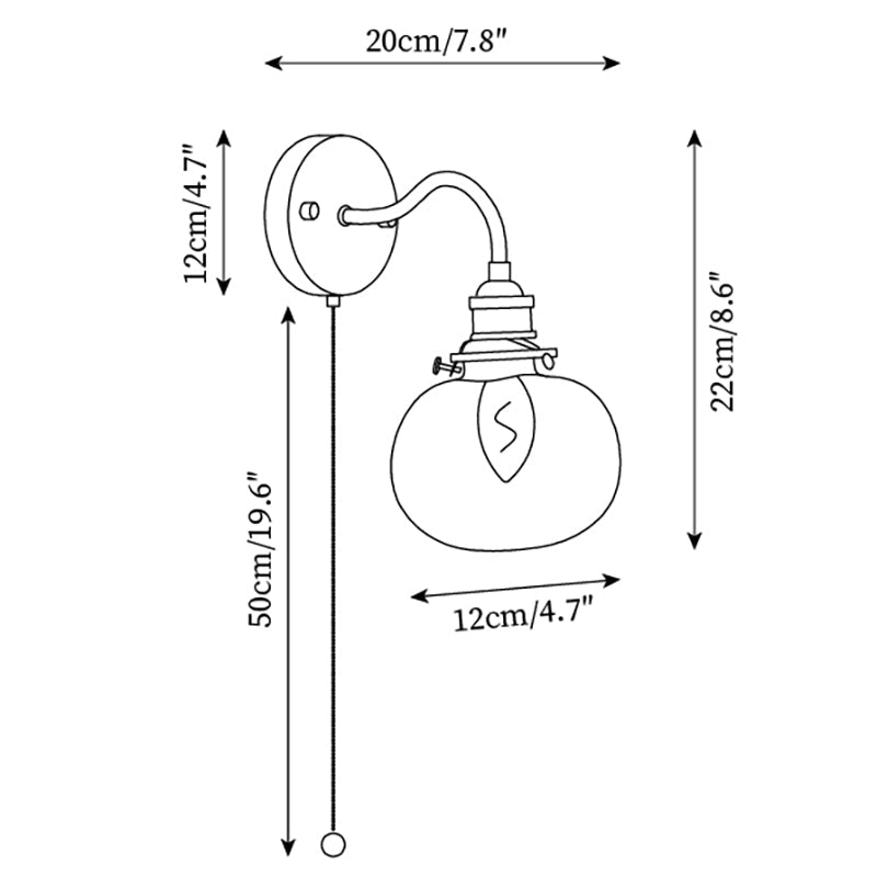 Berliner Glass Wall Lamp — product view 6