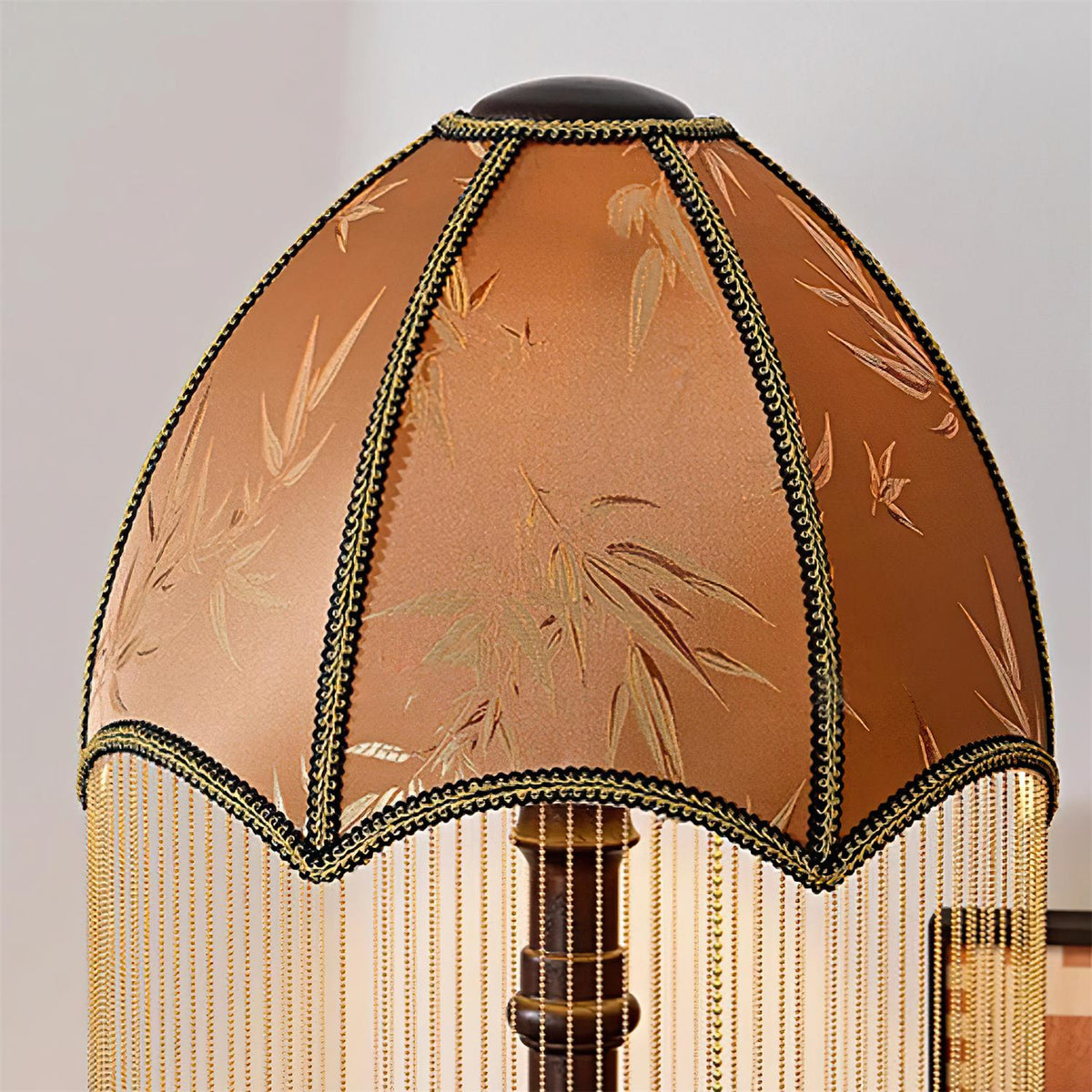 Tassel Bead Wood Table Lamp — product view 9