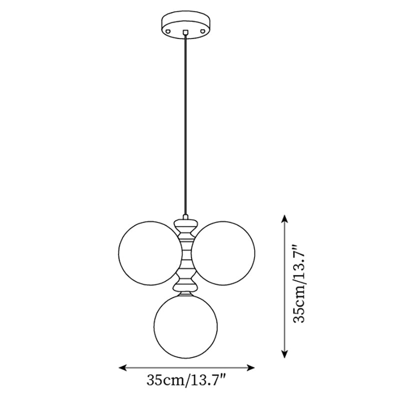 Sloane Faux Alabaster & Wood Chandelier — product view 5
