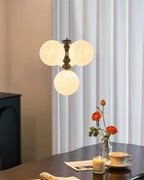 Sloane Faux Alabaster & Wood Chandelier — product view 7