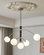 Sloane Faux Alabaster & Wood Chandelier — product view 16