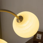 Sloane Faux Alabaster & Wood Chandelier — product view 20