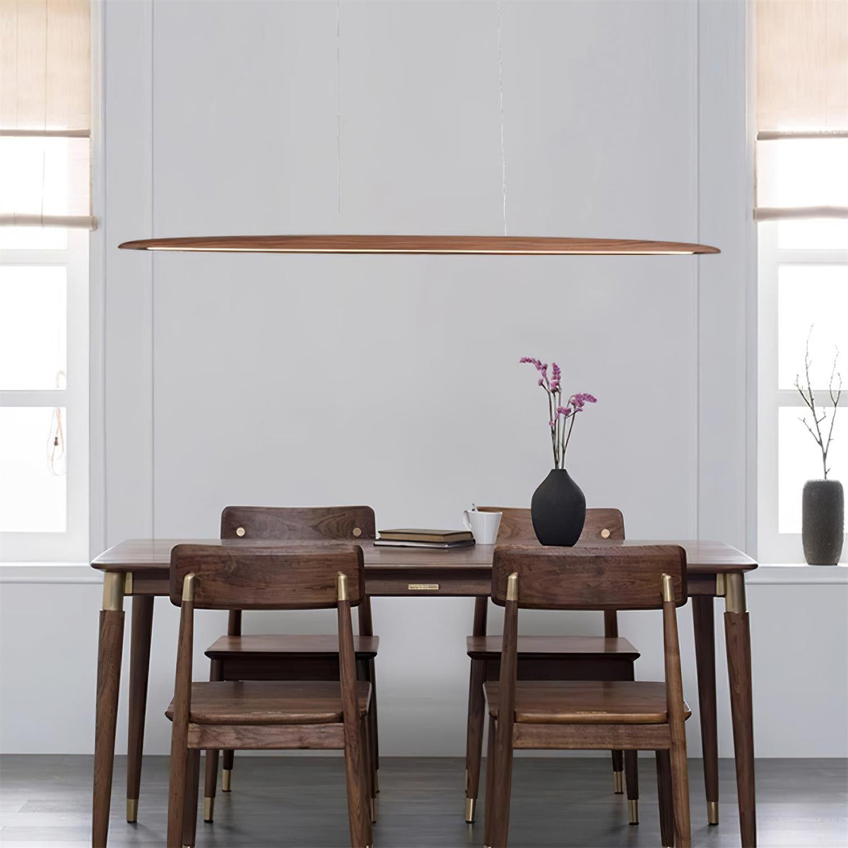 Eastoft LED Wood Chandelier — product view 3