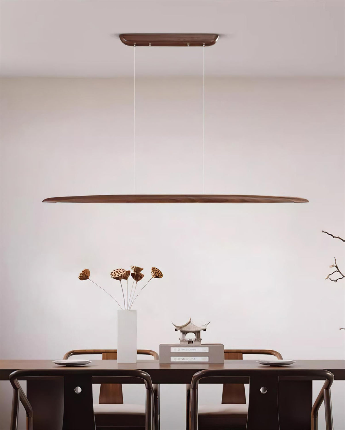 Eastoft LED Wood Chandelier — product view 4