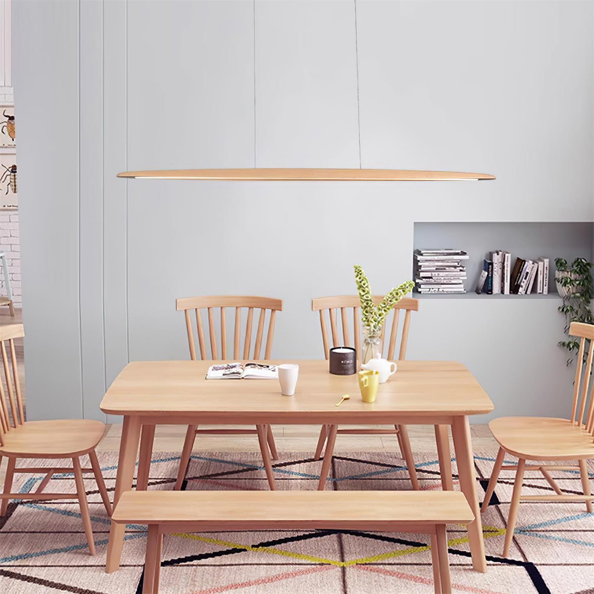 Eastoft LED Wood Chandelier — product view 8