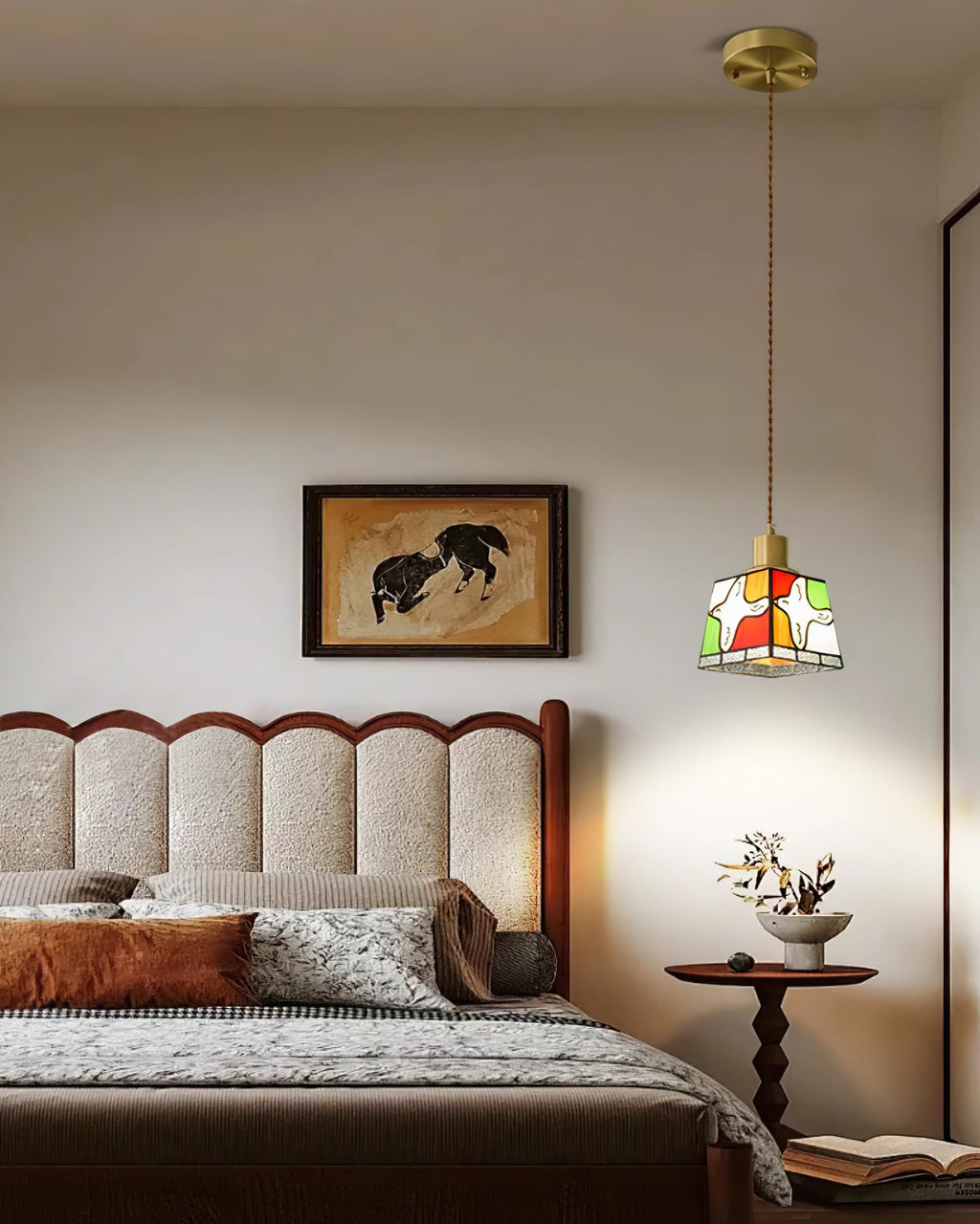 Peace Dove Glass Pendant Lamp — product view 3