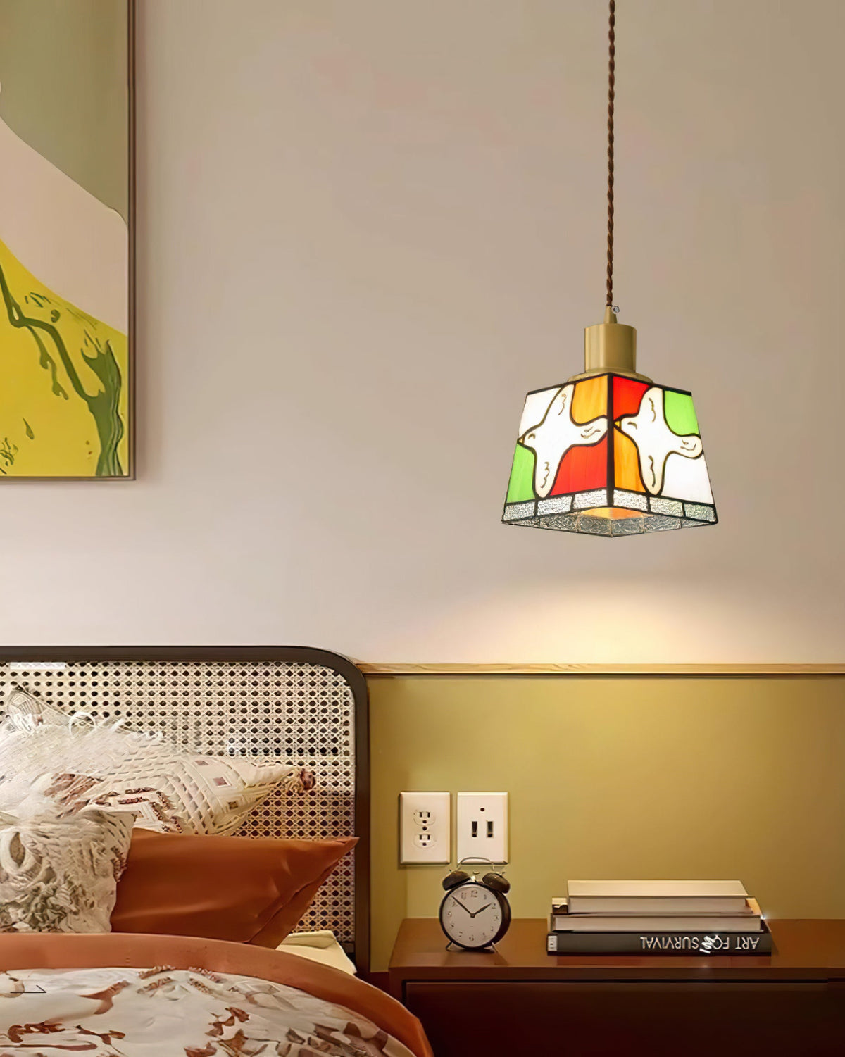 Peace Dove Glass Pendant Lamp — product view 6