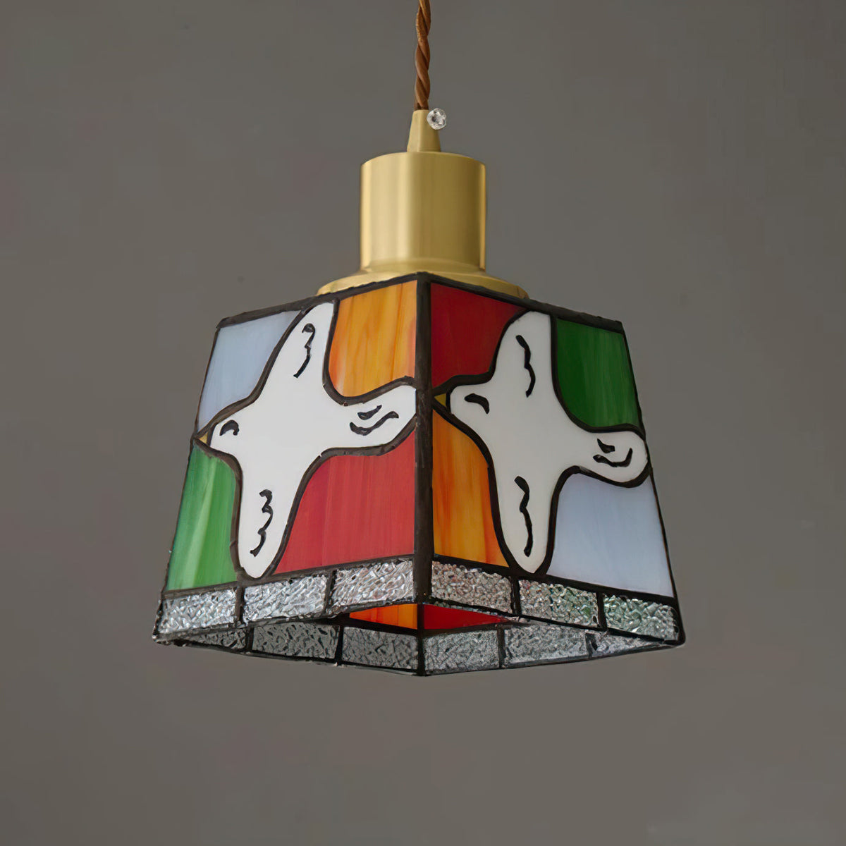 Peace Dove Glass Pendant Lamp — product view 8