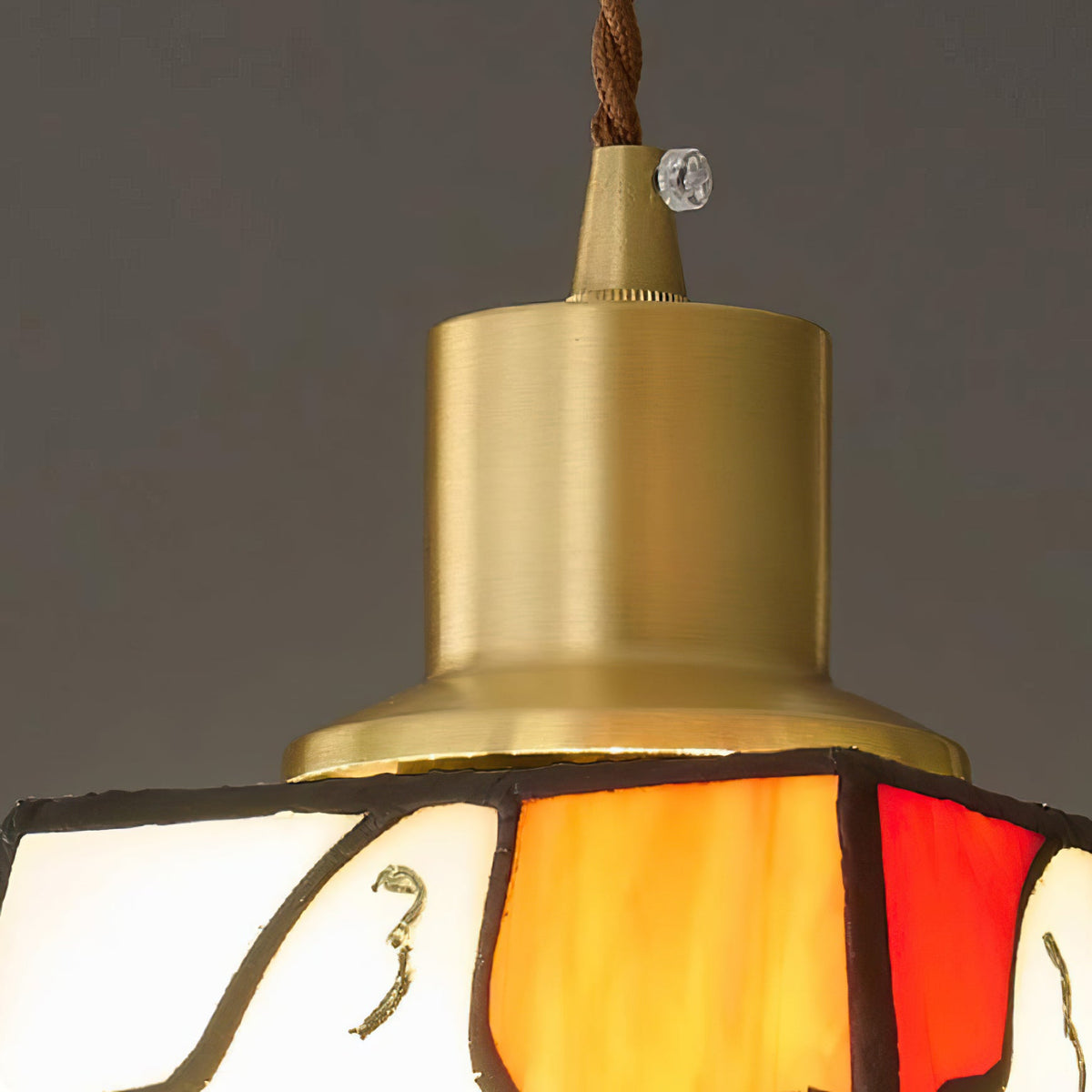 Peace Dove Glass Pendant Lamp — product view 9