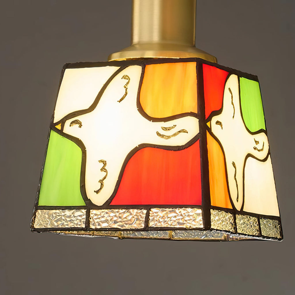 Peace Dove Glass Pendant Lamp — product view 10