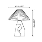 Zain Pleated Wood Table Lamp — product view 5