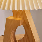 Zain Pleated Wood Table Lamp — product view 12