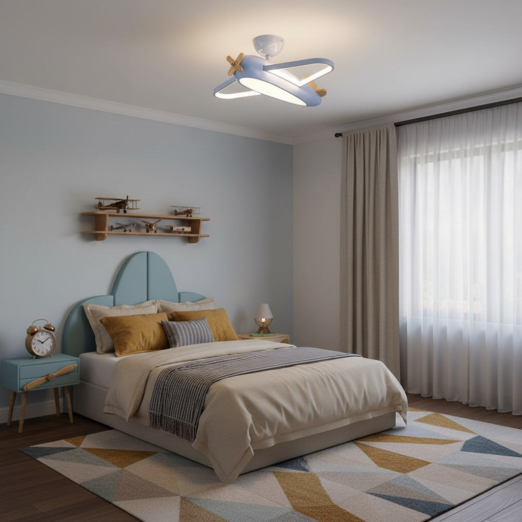Airplane Wood Ceiling Lamp — product view 9