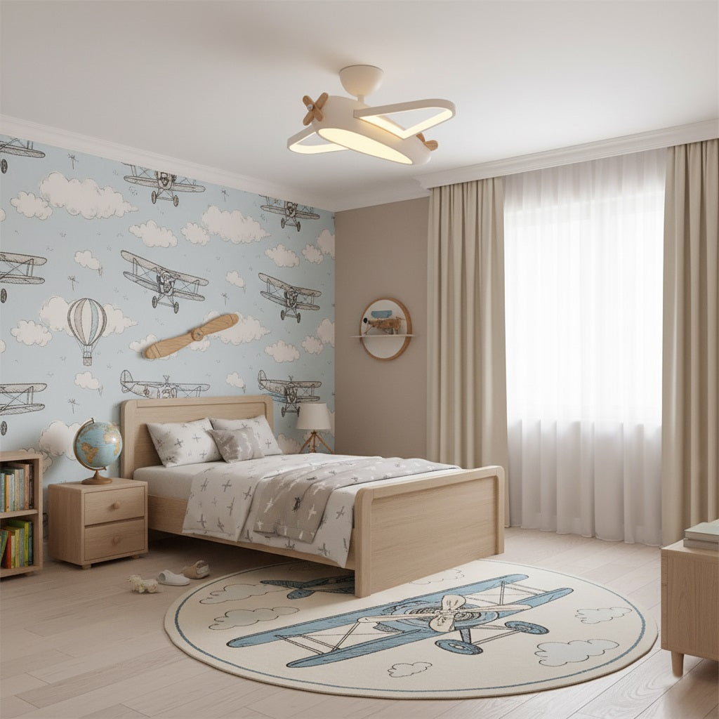Airplane Wood Ceiling Lamp — product view 10