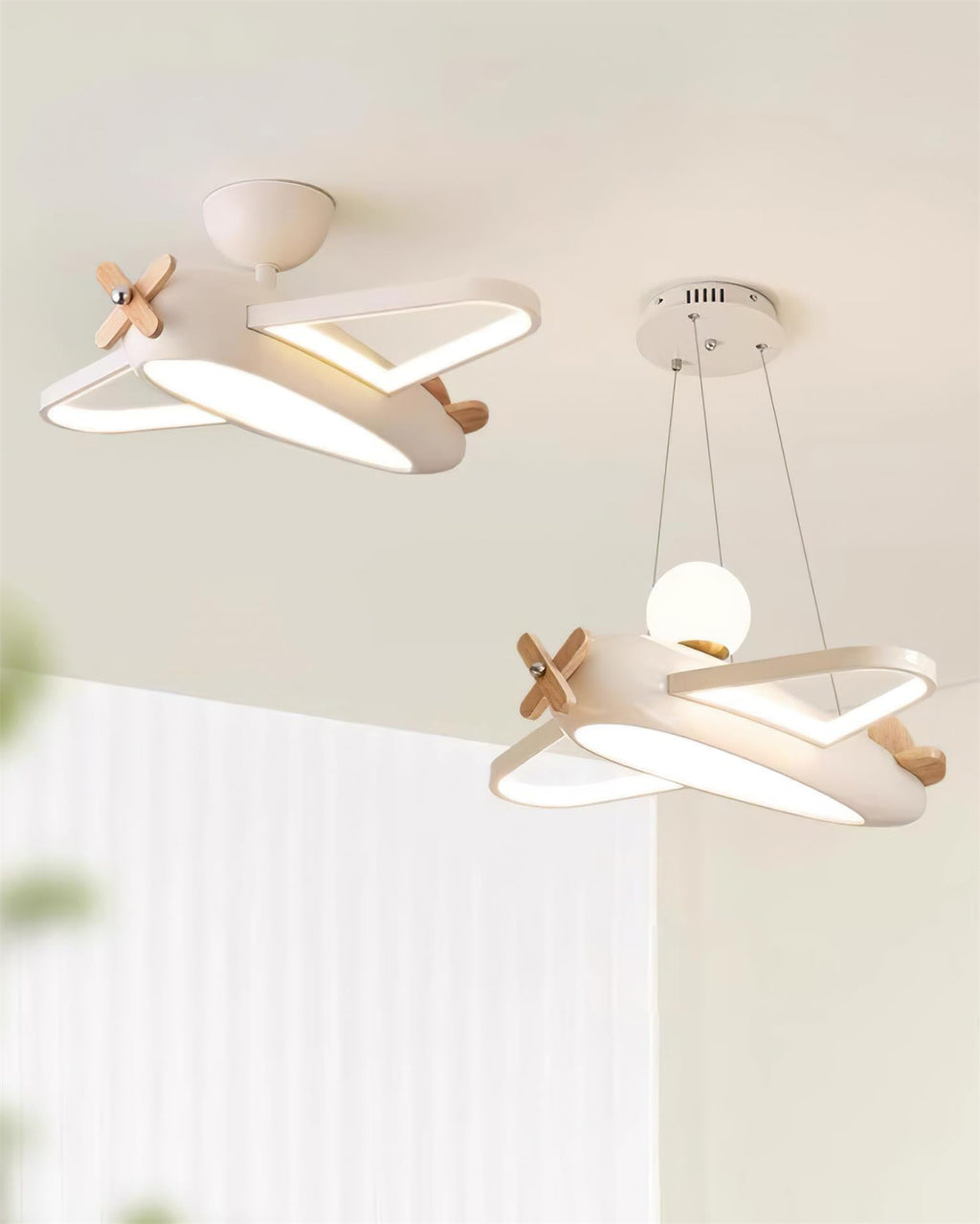 Airplane Wood Ceiling Lamp — product view 17