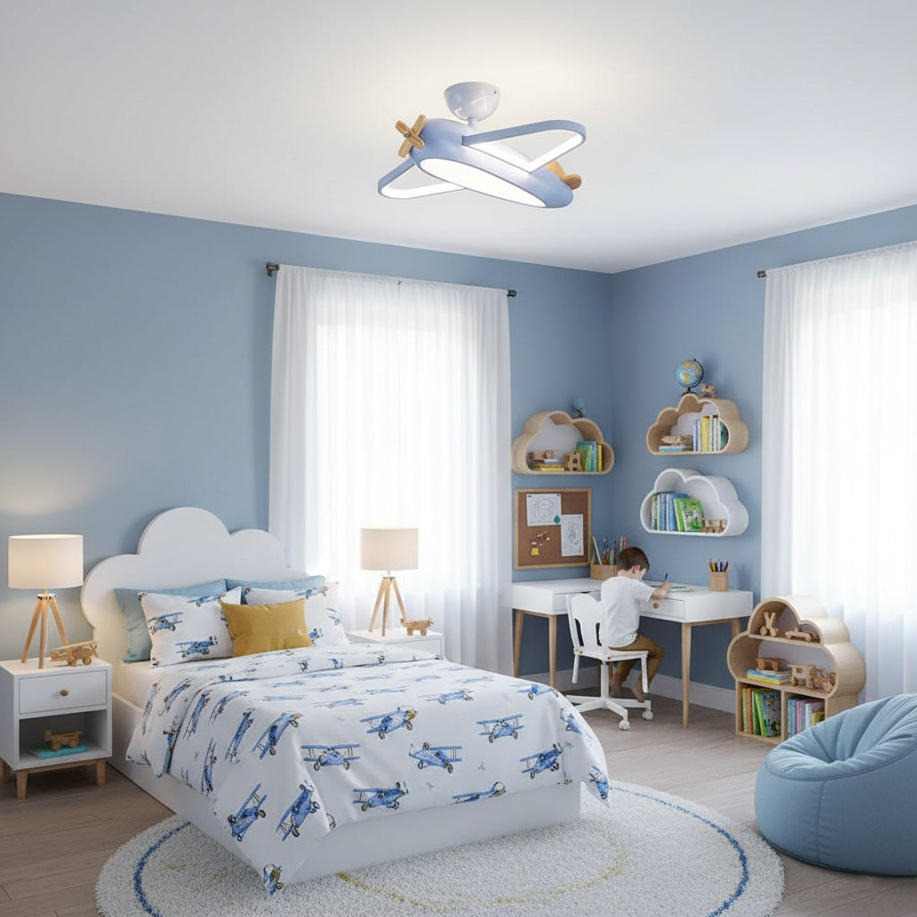 Airplane Wood Ceiling Lamp — product view 27