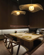 Bamboo Lotus Leaf Plug In Pendant Lamp — product view 4