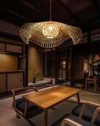 Bamboo Lotus Leaf Plug In Pendant Lamp — product view 12