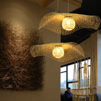 Bamboo Lotus Leaf Plug In Pendant Lamp — product view 19