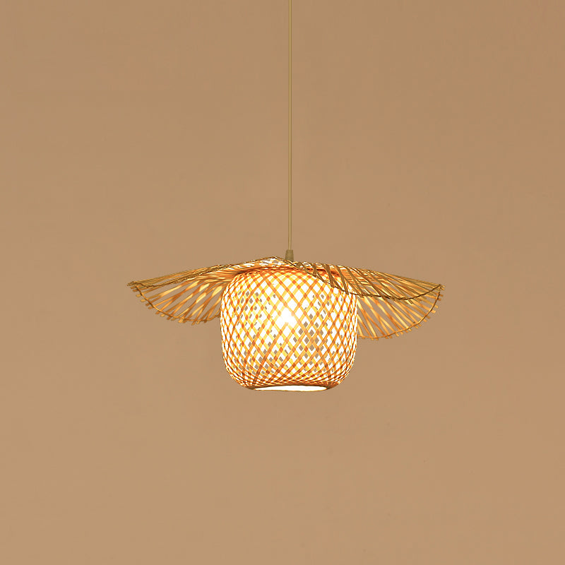 Bamboo Lotus Leaf Plug In Pendant Lamp — product view 21