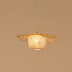 Bamboo Lotus Leaf Plug In Pendant Lamp — product view 21