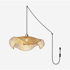 Bamboo Lotus Leaf Plug In Pendant Lamp — product view 26