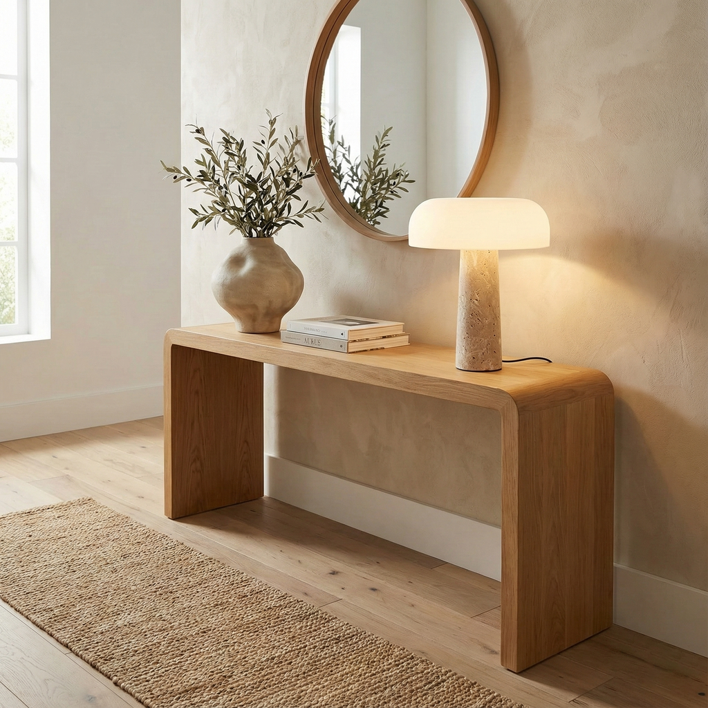 Kine Travertine Table Lamp — product view 6