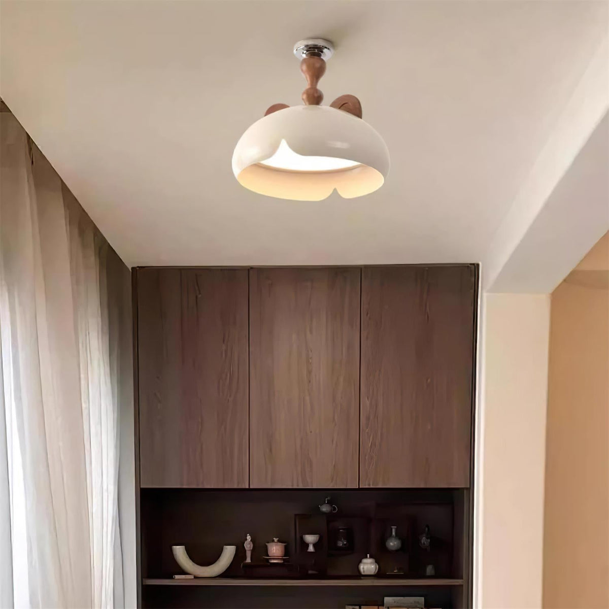 Vitality Cat Wood Ceiling Light — product view 4
