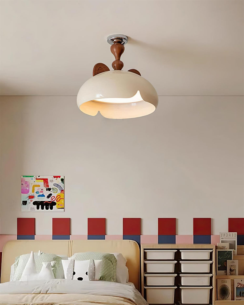 Vitality Cat Wood Ceiling Light — product view 6