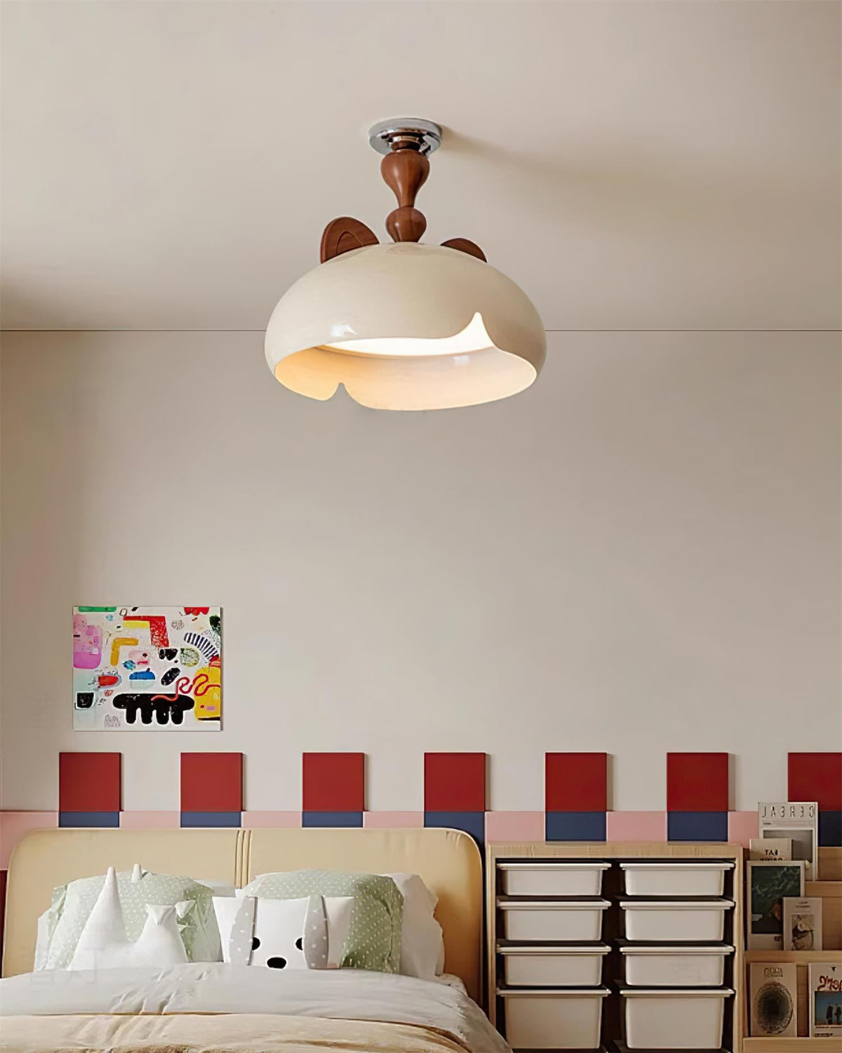 Vitality Cat Wood Ceiling Light — product view 6