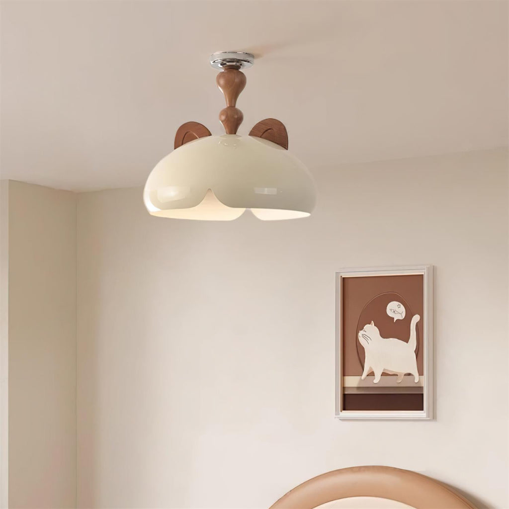 Vitality Cat Wood Ceiling Light — product view 8