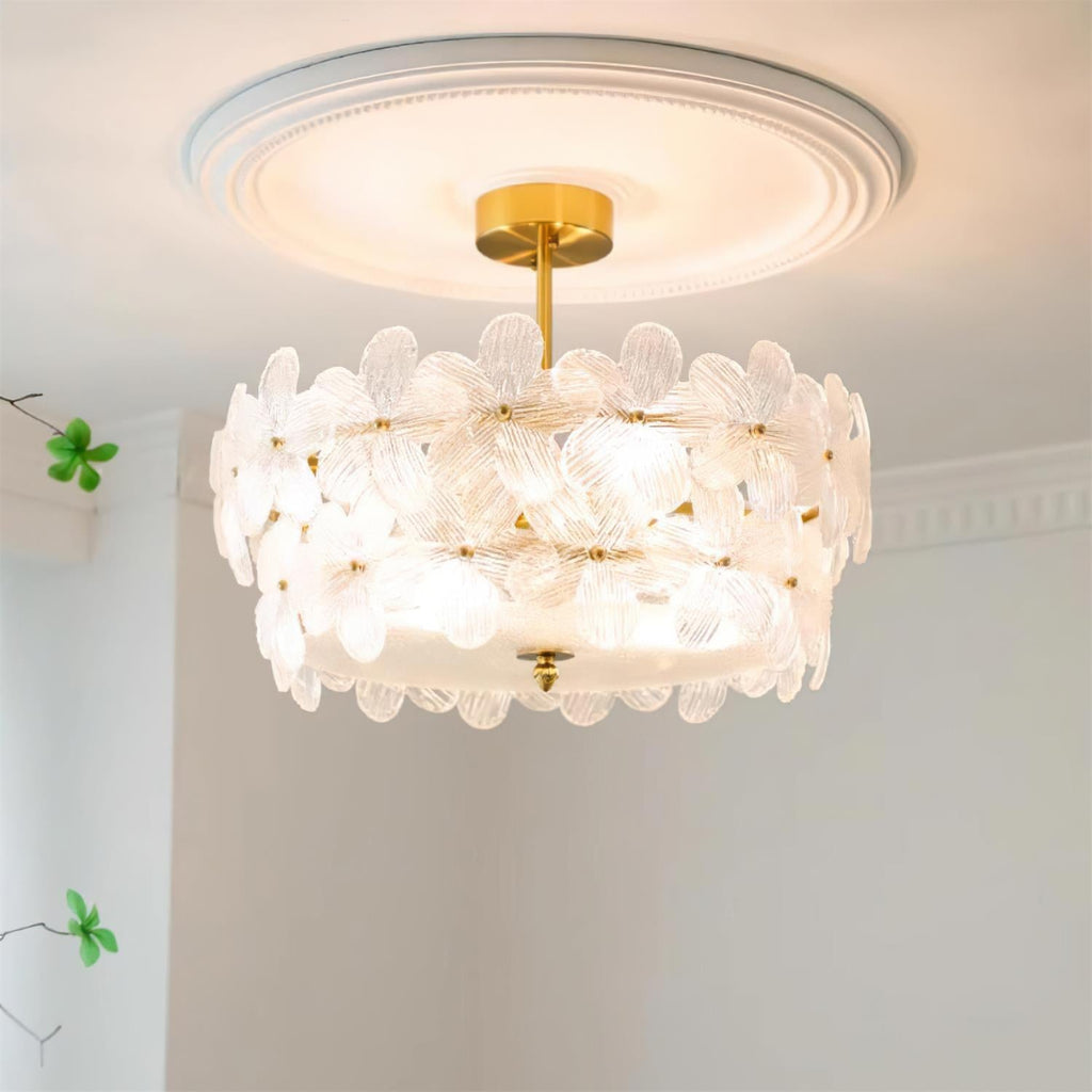 Collins Flowers Glass Ceiling Lamp — product view 2